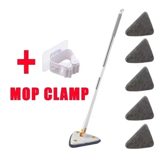 Triangle Mop 360 Rotatable Extendable Adjustable 110 Cm Cleaning Mop For Tub Tile Floor Wall Cleaning Mop Deep Cleaning Mop Aimak Store