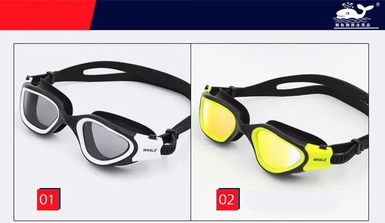 Professional Adult Anti-fog UV protection Lens Men Women Swimming Goggles Waterproof Adjustable Silicone swim Glasses in pool Aimak Store