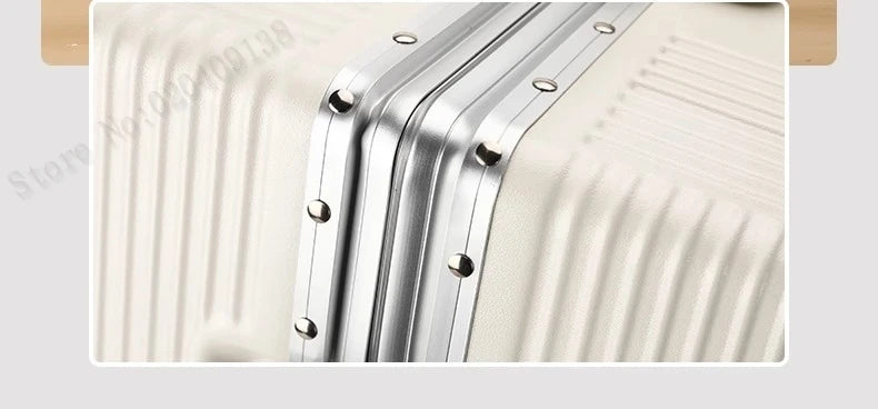 New Front Opening Suitcase Cabin Trolley Case 20/24/26/28 inch Aluminum Frame Large Capacity Luggage usb Charging TSA Lock Aimak Store