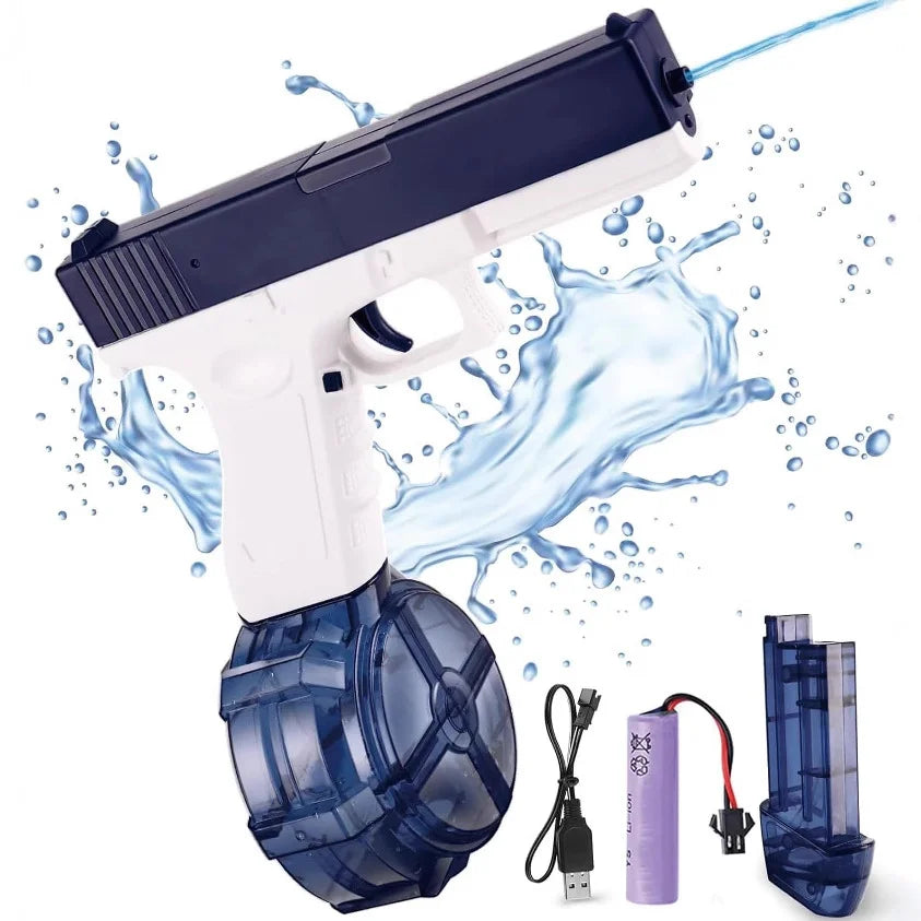 Electric Water Gun Automatic Squirt Toy Powerful Water Blaster Pistols Children Toys LED Light Pistol Summer Swimming Pool Party Aimak Store