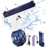 Electric Water Gun Automatic Squirt Toy Powerful Water Blaster Pistols Children Toys LED Light Pistol Summer Swimming Pool Party Aimak Store