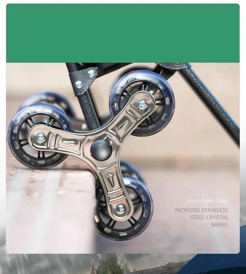 Light Grocery Shopping Trolley Household Climbing Stairs Folding Trailer Outdoor Travel Hand Pull Shopping Cart Aimak Store