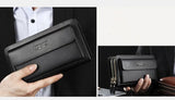 Men Clutch Bag Men's Long Purse Large Capacity Men's Wallets Cell Phone Pocket Passcard Pocket High Quality Wallet Bags For Men Aimak Store