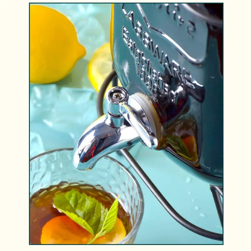 4L Large Drink Dispenser Sealed Drink Lemonade Dispenser Jar With Faucet Cocktail Wine Drinker Parties Juice Can Container Aimak Store