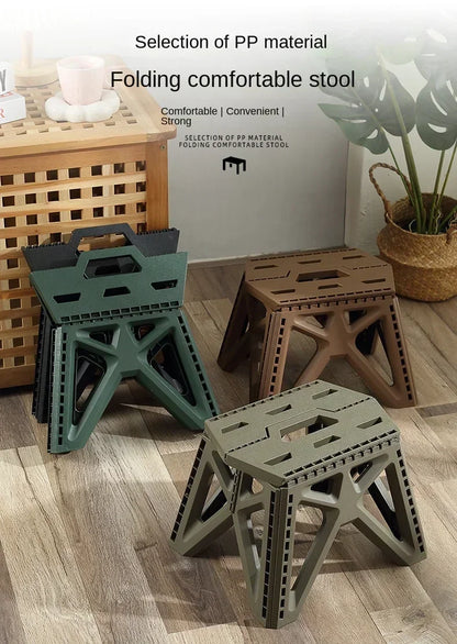 Outdoor Small Stool Portable Folding Stool High Load Bearing Durable Small Chair Fishing Stool Beach Stool Camping Stool