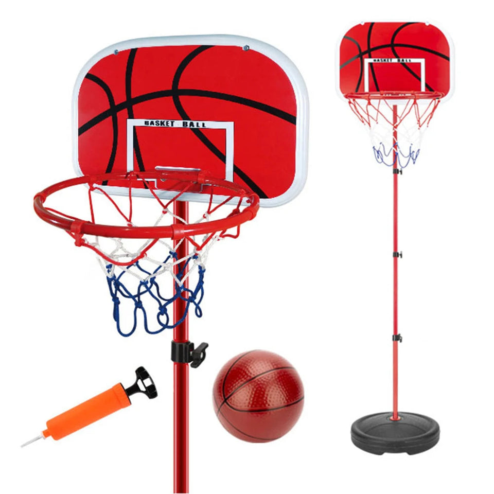Basketball Goals with Ball and Pump Portable Basketball Hoop Adjustable Portable Basketball Hoop Indoor Outdoor Play for Kids Aimak Store