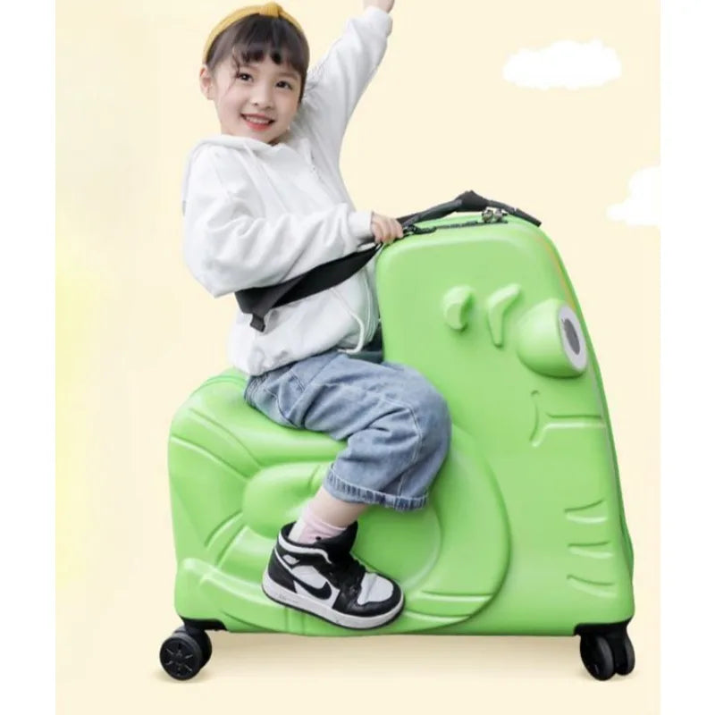 Cartoon children's trolley case Rideable Universal wheel children's travel password case Large capacity children's luggage Aimak Store