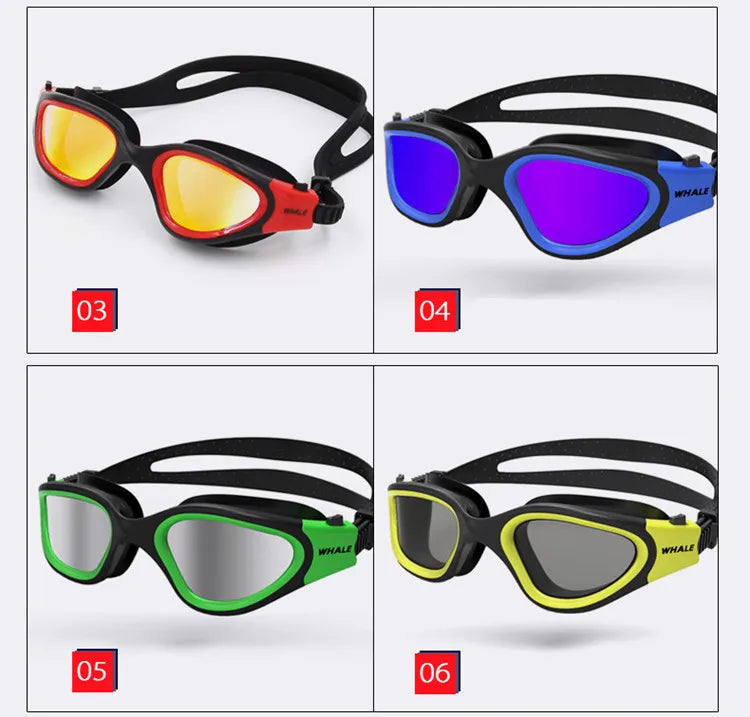 Professional Adult Anti-fog UV protection Lens Men Women Swimming Goggles Waterproof Adjustable Silicone swim Glasses in pool Aimak Store