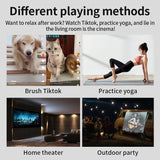 Salange P35 Android 10 Projector WIFI Portable MINI Video Beamer Smart TV 1280*720dpi for Game Movie Home Cinema 1080P 4K Video Aimak Store