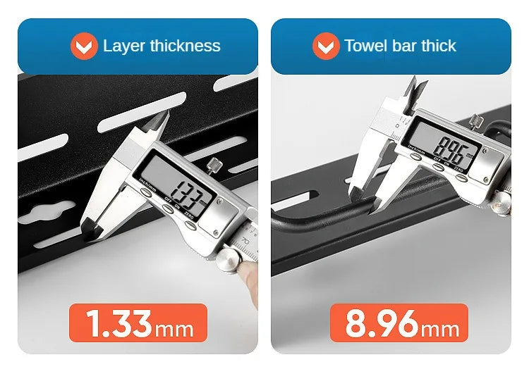 Stainless Steel Frame Wall Mounted Knife Holder Kitchen Nail Free Storage Rack Knife With Hook Kitchen Cabinet Storage Rack Aimak Store