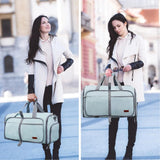 Travel Bag Foldable Waterproof Handbag Large Capacity Shoulder Pack Weekender Carry On Luggage Duffel with Shoe Pocket Gym Bags Aimak Store