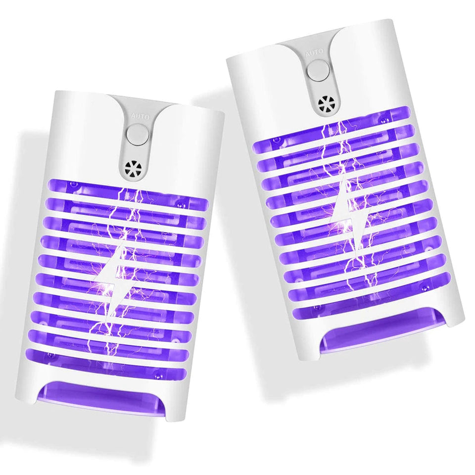 2Pcs LED Mosquito Killer Lamp Multifunctional Light Controlled Mosquito Killer LED Trap Electric Shock Mosquito Killer Lamp Aimak Store