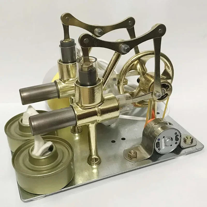 Stirling Engine Miniature Model with Balance, Steam Power Technology, Scientific Power Generation, Experimental Toy Aimak Store