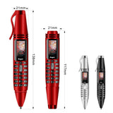 UNIWA AK007 2G Mini Pen Phone Dual Nano SIM Cellphone 0.96" 550mAh Mobile Phone Bluetooth Dialer 0.08MP Camera Voice Recorder Aimak Store