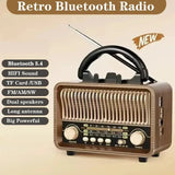 Hifi Portable Retro DSP Radio Classic FM AM SW Radio Rechargeable Bluetooth5.4 Speaker Support TF Card USB A Aimak Store