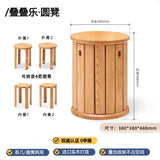 Solid Wood Dining Chair Stackable Home Eating Middle and Ancient Jenga  Modern Furniture Comedor 4 Sillas  Modern Dining Table Aimak Store