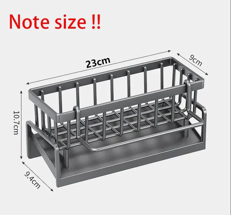 Kitchen Sink Drain Rack Organizer ABS Plastic Self-draining Sink Shelf Soap Sponge Holder Dishcloth Towel Rack filter basket Aimak Store