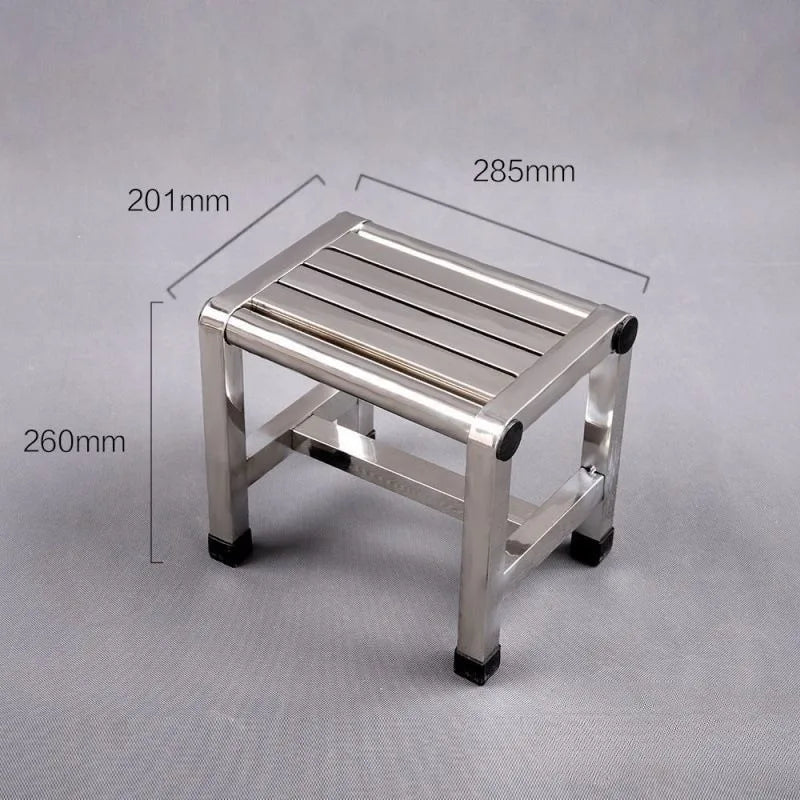 Multi-size Stainless Steel Stool Bathroom Thickened Foot Stool Home Factory Console Use Multifunctional Furniture Mueble Aimak Store