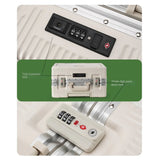 New Front Opening Lid Suitcase Multifunctional Mini Luggage Aluminium Frame 18/20 Boarding Box Trolley Case Cabin Bag Aimak Store