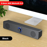 Bluetooth Computer Speakers Wired Surround Sound Bar Stereo Subwoofer Soundbar for Desktop Laptop PC Mini Home Theater System Aimak Store