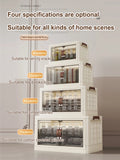 Large Capacity Multifunction Folding Storage Cabinet Dustproof Wardrobe Closet Organizer Easy-to-Install Storage Boxes Aimak Store