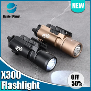 Tactical Airsoft Surefir X300U X300 Ultra 600lm LED Flashlight Rifle Weapon Pistol Scout Hunting Gun Outdoor Light Fit 20MM Rail Aimak Store