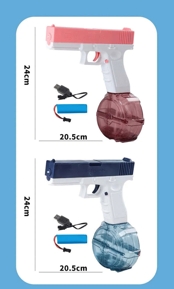 Electric Water Gun Automatic Squirt Toy Powerful Water Blaster Pistols Children Toys LED Light Pistol Summer Swimming Pool Party Aimak Store