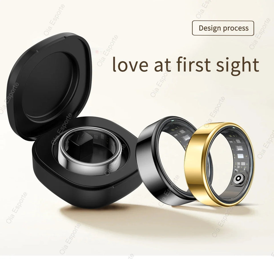 For Xiaomi Smart Ring Men Women, Body temperature, Heart Rate and Blood Oxygen Monitor, IP67 & 5ATM Waterproof, Multi-sport Mode Aimak Store