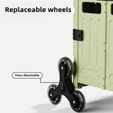 Portable and Foldable Shopping Cart,Home Multifunctional Grocery Cart, Outdoor Trolley Cart, Stall, Camping and Storage Box Aimak Store