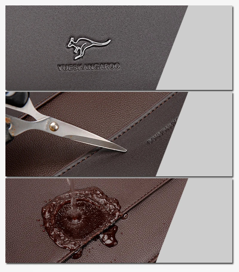 Leather Executives Briefcases For Men Designer Business Tote Bag Wallet Handbag Shoulder Ipad Square Side Crossbody Bag Document Aimak Store