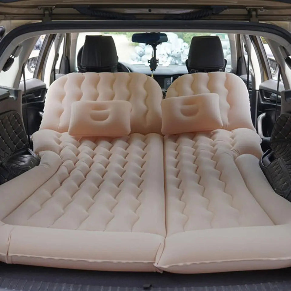 68.9*51.2in Portable Car Inflatable Camping Mattress With Pillows Air Pump Auto Air Bed Mattress SUV Sleeping Pad Tools Aimak Store