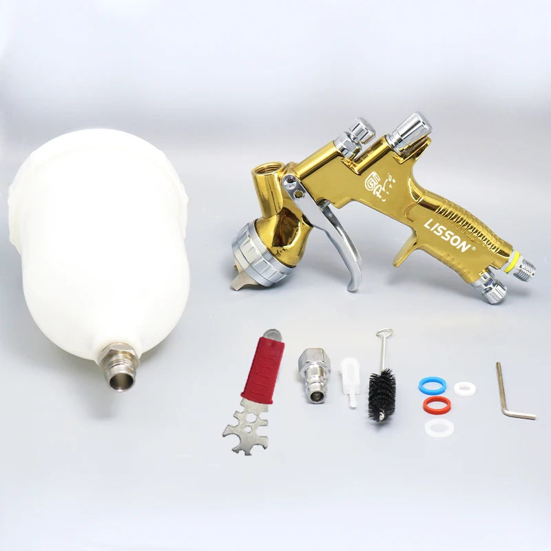 Professional Spray Gun 1.3mm HVLP Paint Gun GTI Pro Lite 600cc Spray Gun Sprayer For Car Furniture Primer Arnish And Top Coat Aimak Store