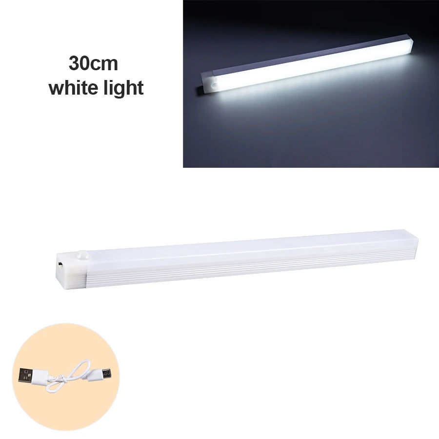 30CM/11.81inch Magnetic Smart Sensor Cabinet Light Rechargeable Night Light Home Closet Light Support Infinitely Dimmable Aimak Store