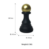 Chess Pieces Statue Resin King Queen Figure For Interior Home Living Room Office Sculpture Study Decoration Piece Ornament Aimak Store