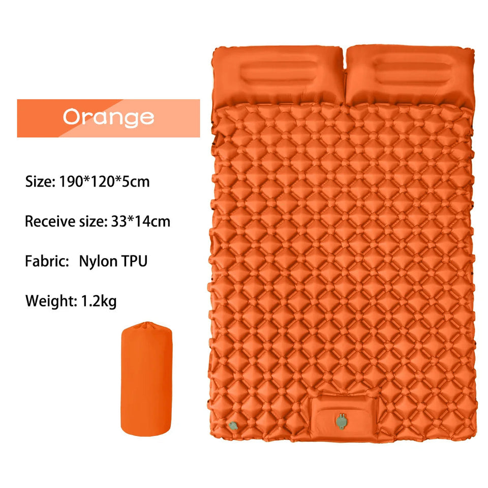 Picnic Mat Ultralight Self-inflating Air Mattress Thicken Sleeping Pad Splicing Inflatable Bed Beach Camping Tent Air Cushion Aimak Store