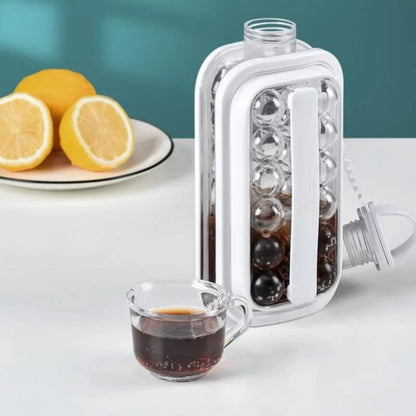 Hot New Portable Ice Ball Maker Bottle 17 Ice Cubes Molds Bottle Creative Ice Hockey Bubble Iceball Maker Kettle