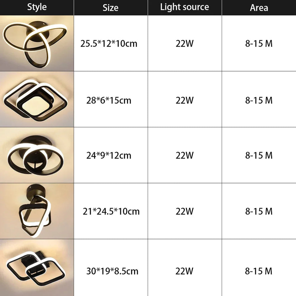 LED Ceiling Light Modern Aisle Ceiling Lamp Indoor Hallway Lighting Small Surface Mounted Fixtures Bedroom Balcony Office Lights Aimak Store