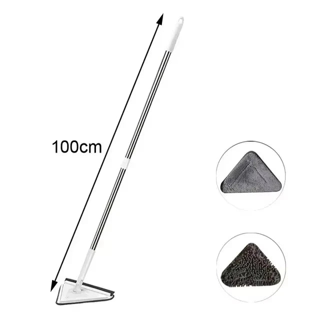Triangle Mop 360 Rotatable Extendable Adjustable 110 Cm Cleaning Mop For Tub Tile Floor Wall Cleaning Mop Deep Cleaning Mop Aimak Store