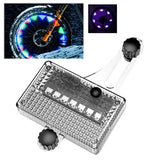 Solar LED Bicycle Spoke Light USB Rechargeable Bicycle Rim Decor Light Waterproof Cycling Tire Lights for Cycling Decoration Aimak Store