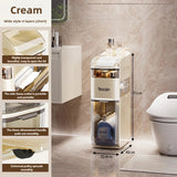 Bathroom crevice wardrobe storage cabinet, bathroom shelf, bathroom toilet storage cabinet, toilet side storage cabinet Aimak Store