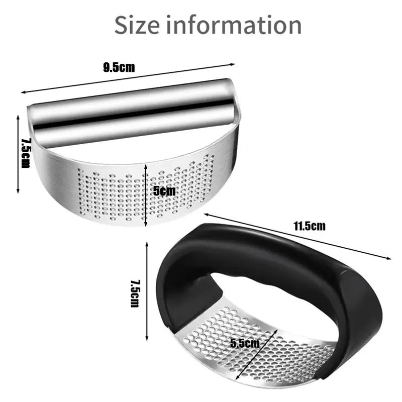 Upgraded Stainless Steel Garlic Press Squeezer Manual Garlic Ginger Rocker Crusher Garlic Cutting Mince Tools Kitchen Gadgets Aimak Store