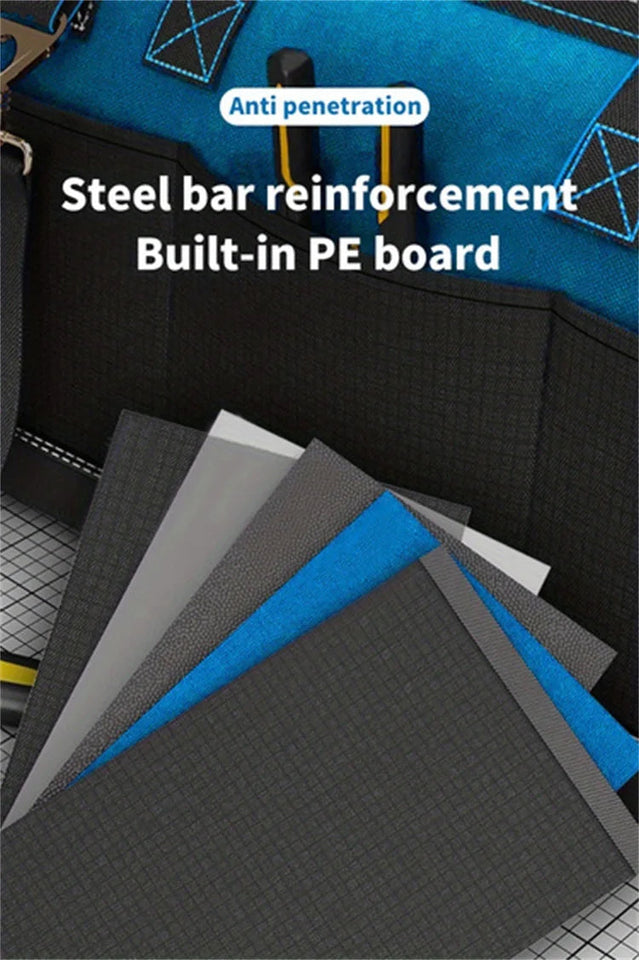 Multifunctional Tool Bag Thickened Large Capacity Waterproofed Wear-Resistant Toolkit MultiPocket Electrician Storage Bag Aimak Store