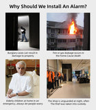 433MHZ Wireless Solar SIren Sound Light Flash Alarm Outdoor Alarm Horn for PGST GSM Home Security Alarm System Aimak Store