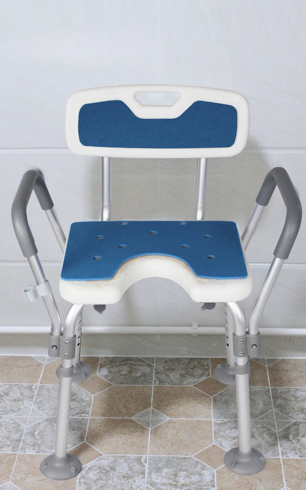 Adult bath chair Bathroom Chair Shower Seat Adjustable Height Shower Chair for Senior Bath Chair for Elderly Bathroom Stool Aimak Store