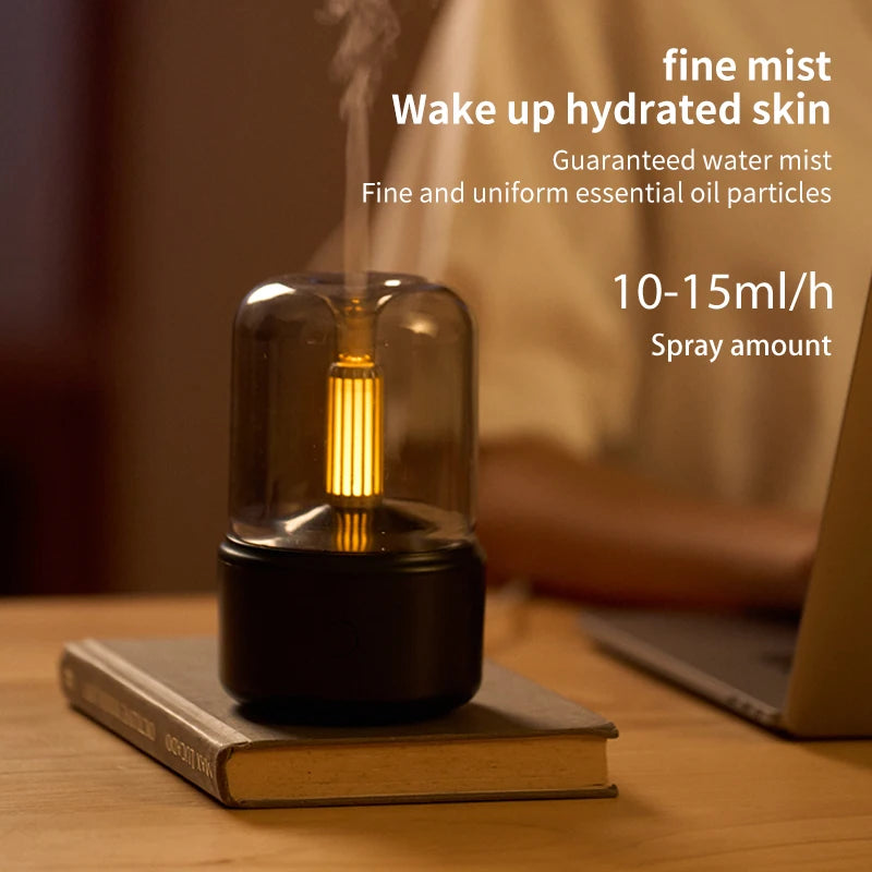 Creative Candlelight Aromatherapy machine usb plug-in desktop ambience Candlelight Home Aromatherapy humidifier Aimak Store
