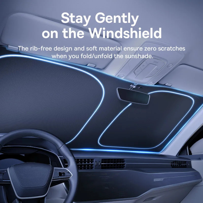 Baseus DT1 Car Sunshade Windshield Cover Folding Car Front Window UV Sun Protection for Summer Sun Shade Curtain Protector Aimak Store