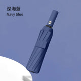 Umbrella Fully Automatic Men's Reinforced Women's Sunshade Umbrella, Rain and Rain Dual Use Umbrella, UV Protection Aimak Store