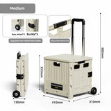 Portable and Foldable Shopping Cart,Home Multifunctional Grocery Cart, Outdoor Trolley Cart, Stall, Camping and Storage Box Aimak Store