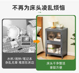 Modern Simple Storage Small Night Stand Household Bedside Table Solid Wood Bedchamber Large Capacity Home Furniture Aimak Store