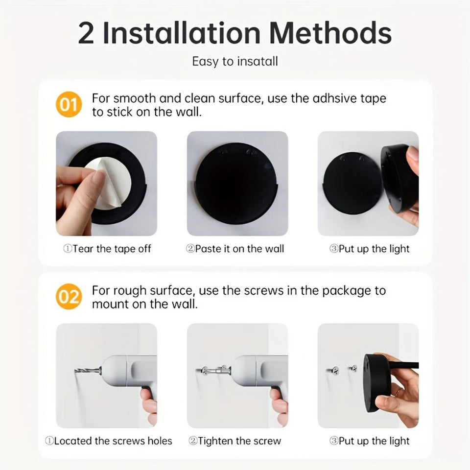 Wall Lamp Rechargeable Intelligent Human Sensing Wireless Night Light Dimmable LED Spotlights for Decoration Painting Lighting Aimak Store